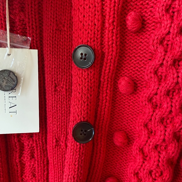 SOLD!!!!!!NWT 😍 THE GREAT. Moutainside Cardigan in ROSE (size 1/S) FINAL PRICE! - Picture 7 of 7